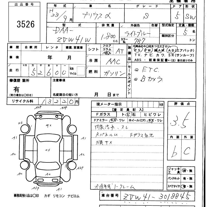 TOYOTA PRIUS ALPHA