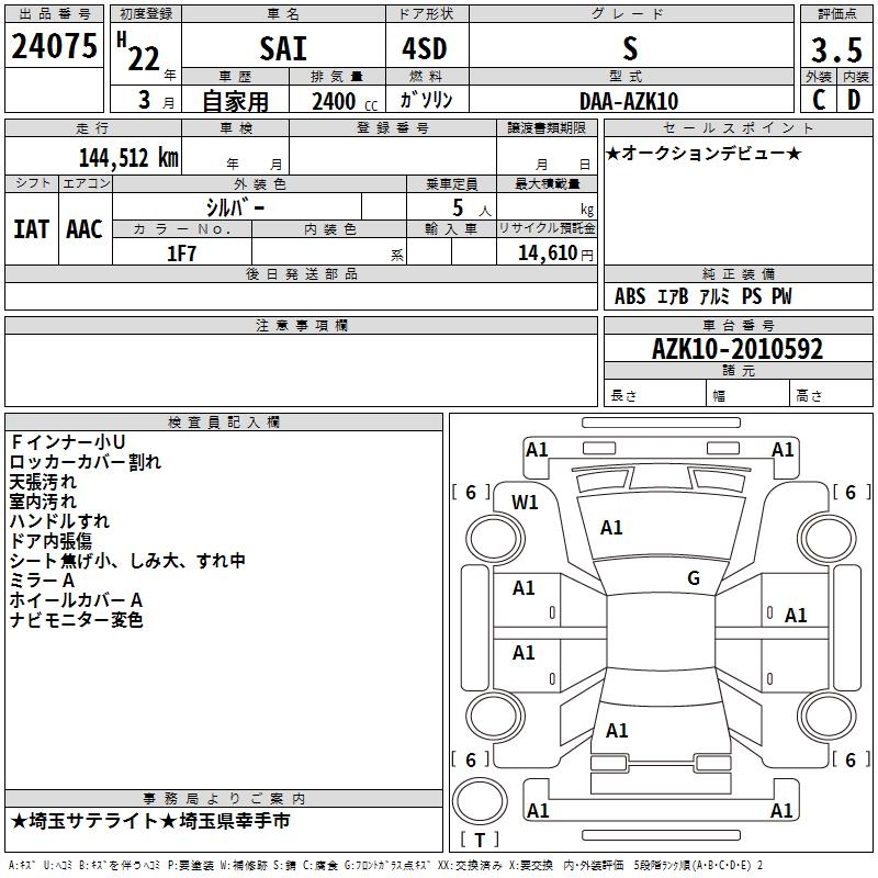 TOYOTA SAI
