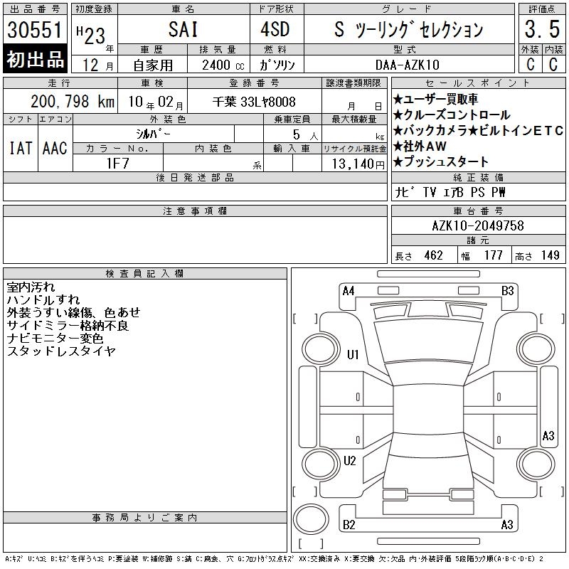 TOYOTA SAI