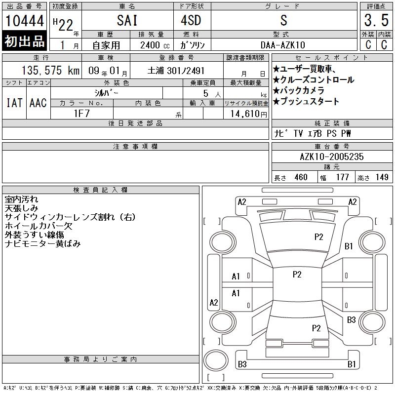 TOYOTA SAI
