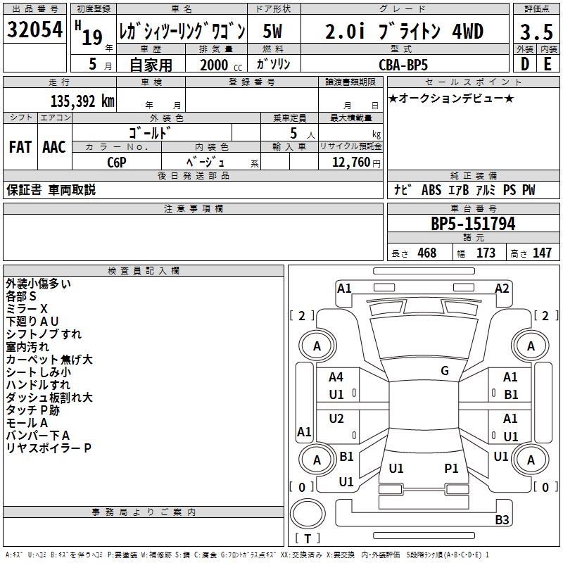 SUBARU LEGACY