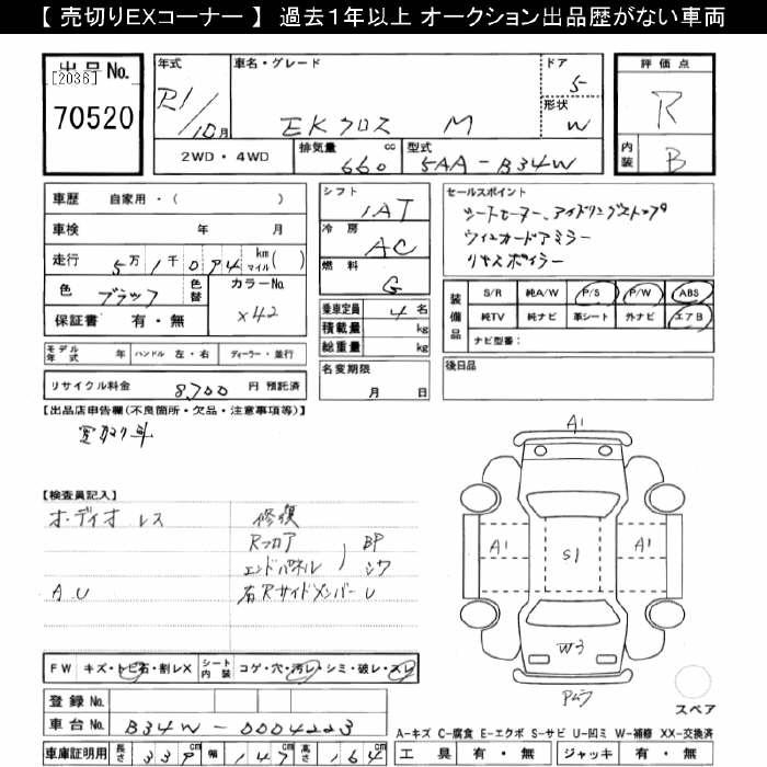 MITSUBISHI EK X