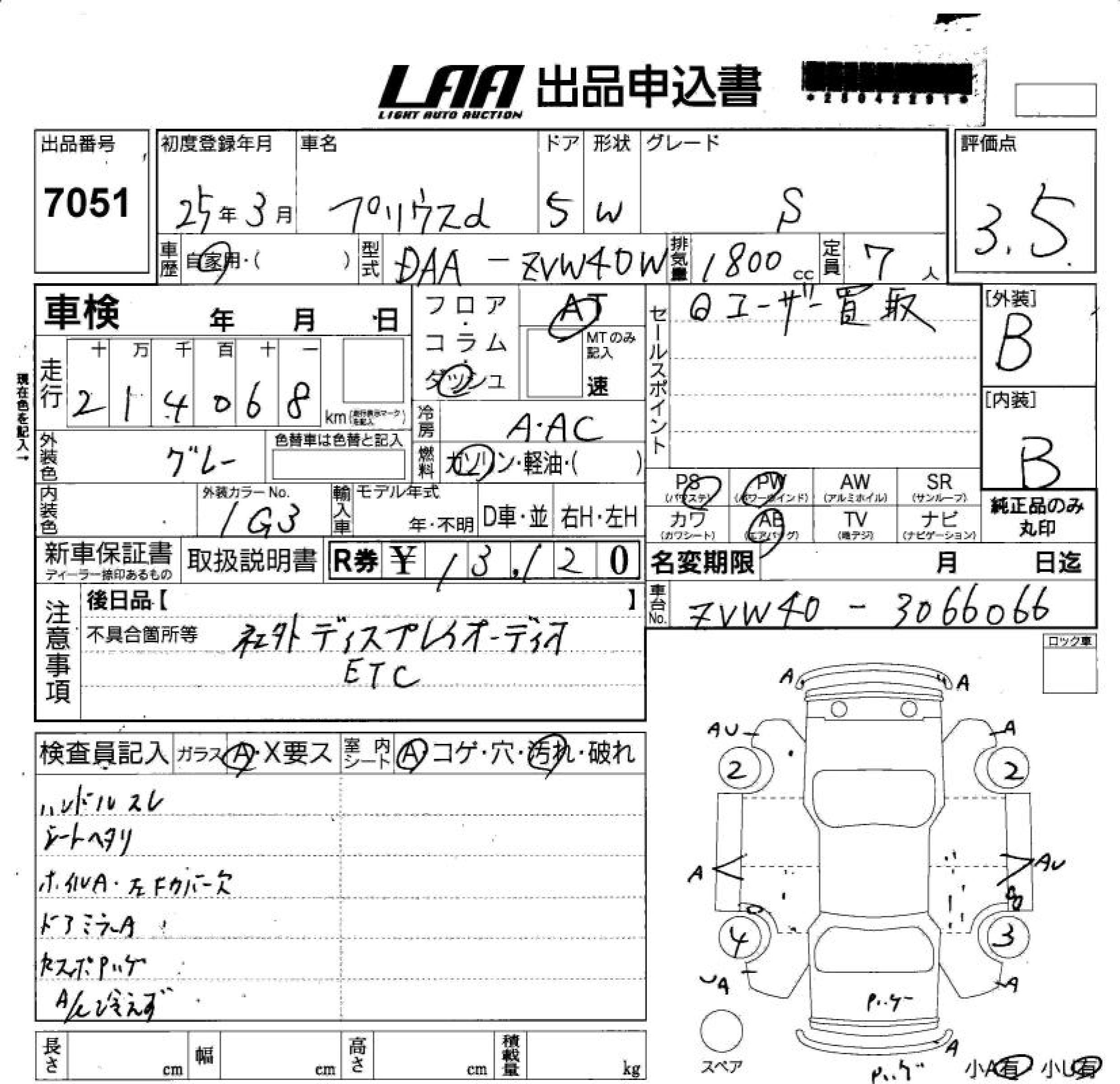 TOYOTA PRIUS ALPHA