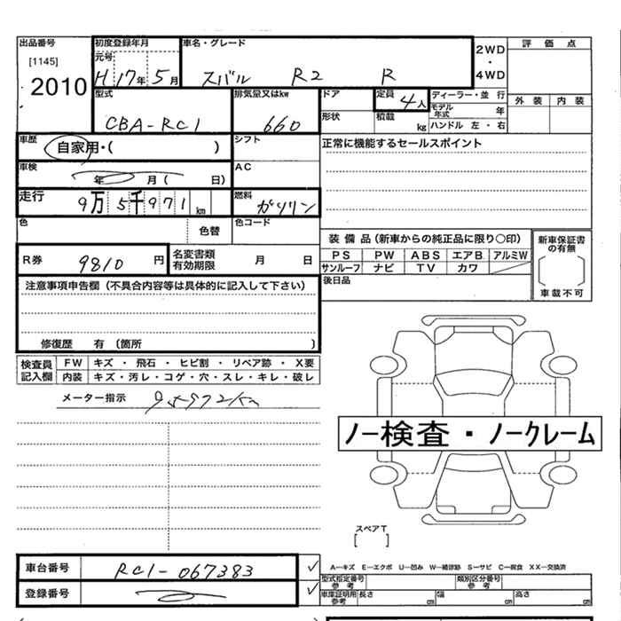 SUBARU R2
