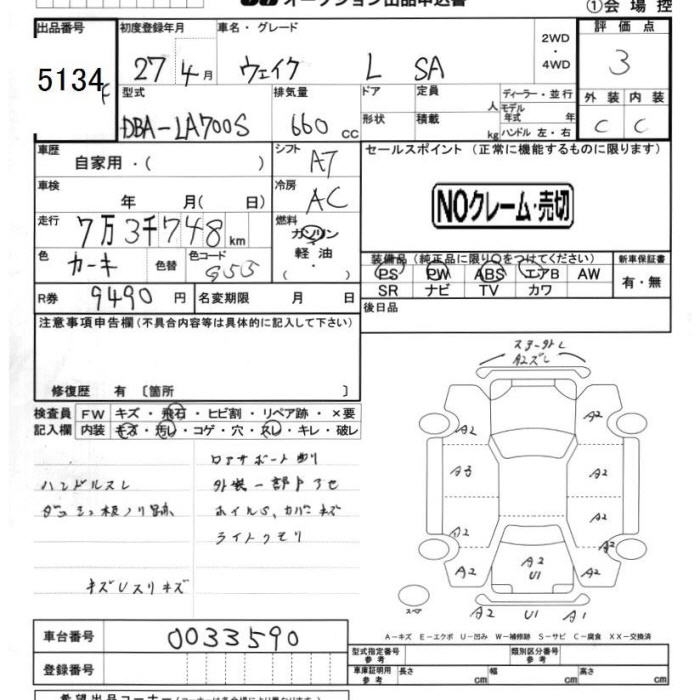 DAIHATSU WAKE