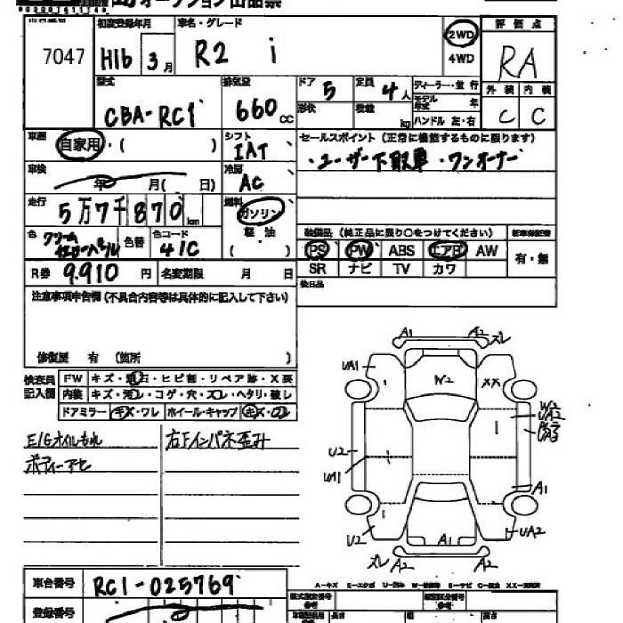 SUBARU R2