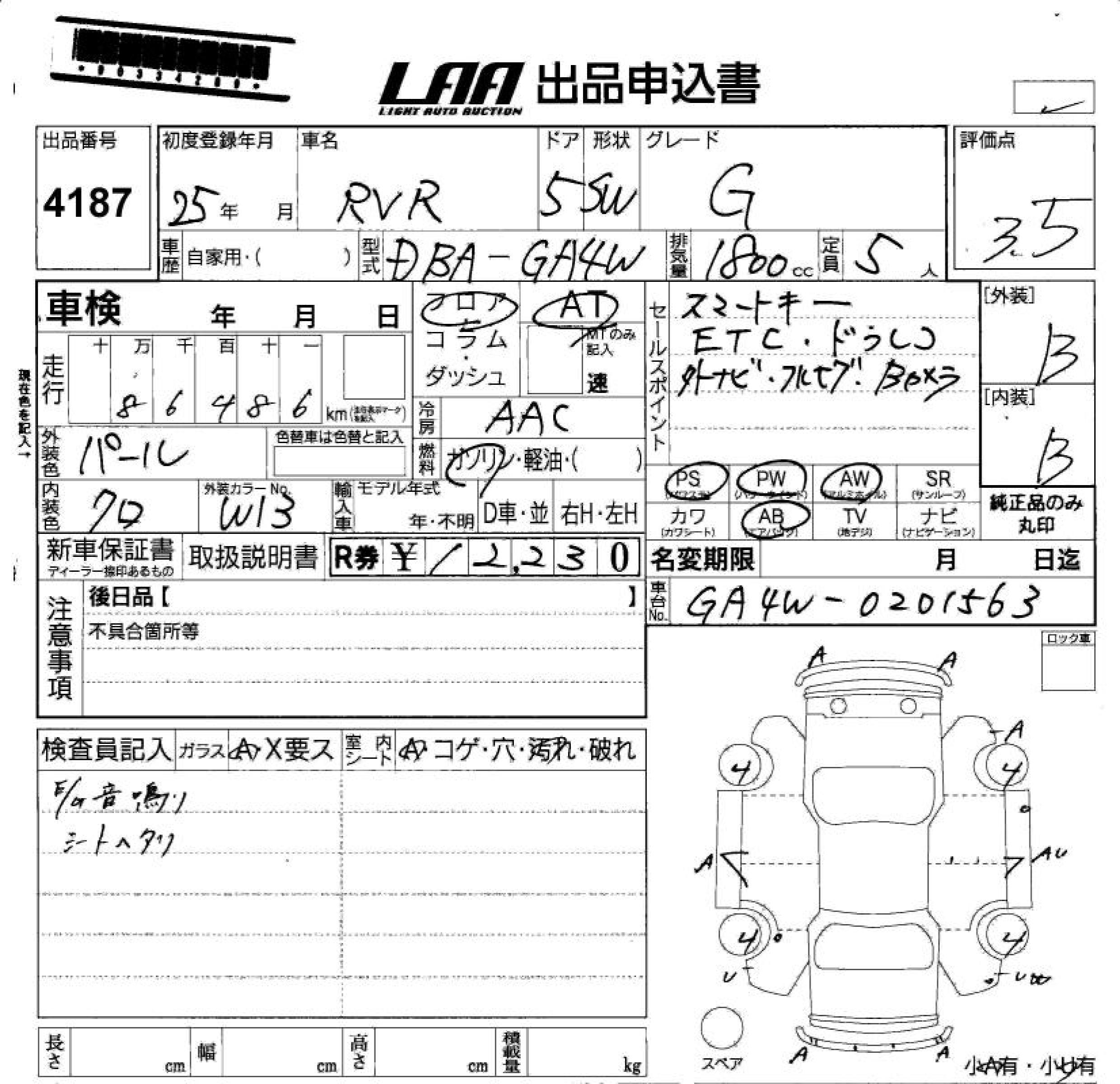 MITSUBISHI RVR