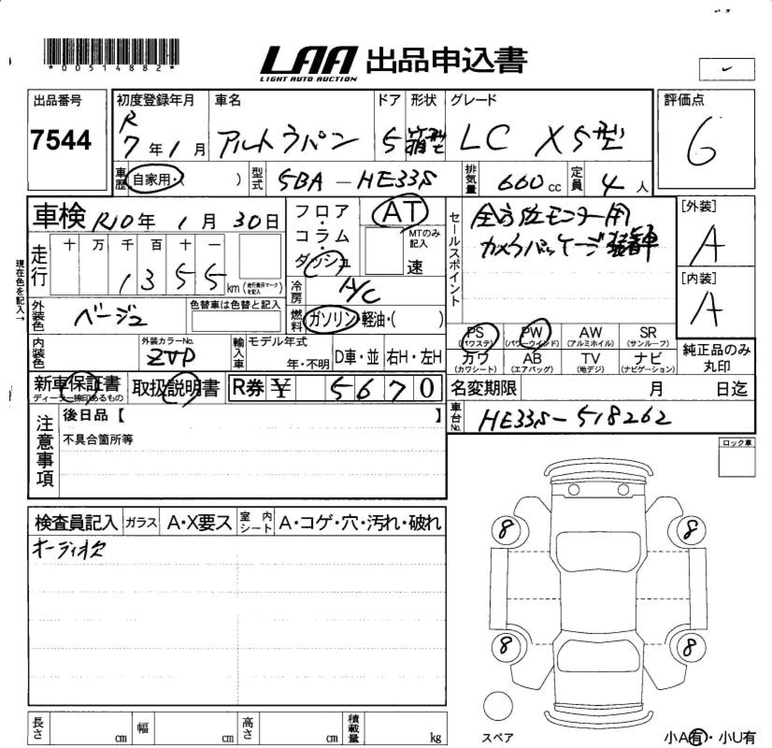 SUZUKI ALTO LAPIN