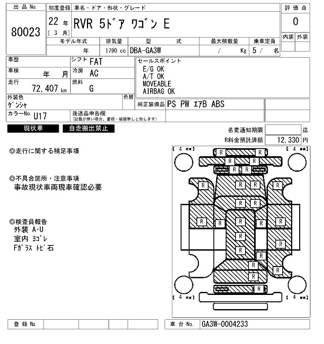 MITSUBISHI RVR