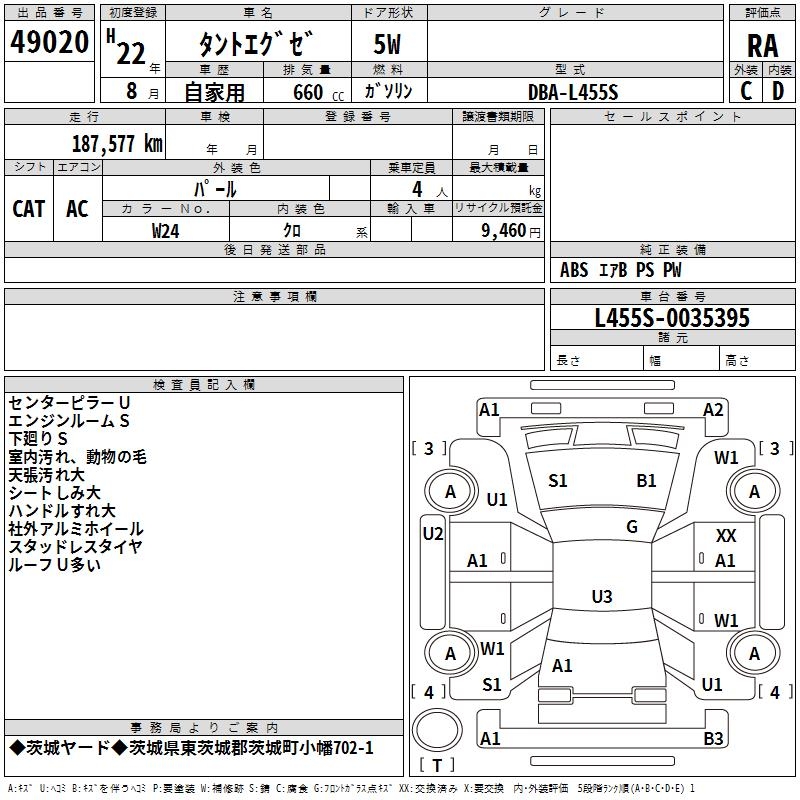 DAIHATSU TANTO EXE