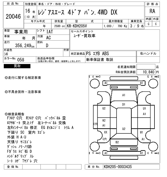 TOYOTA REGIUS ACE