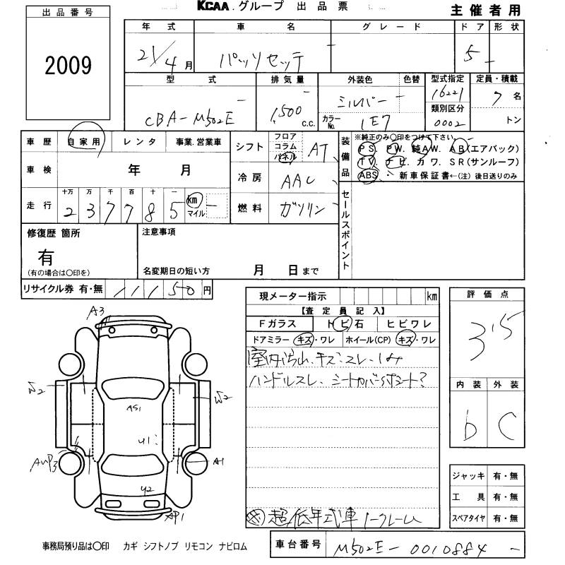 TOYOTA PASSO SETTE
