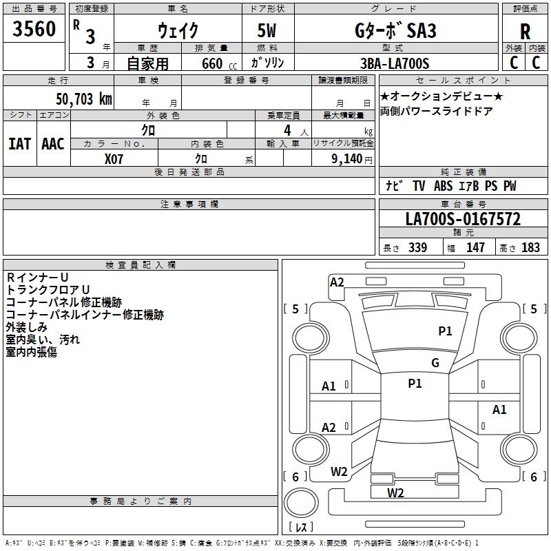 DAIHATSU WAKE