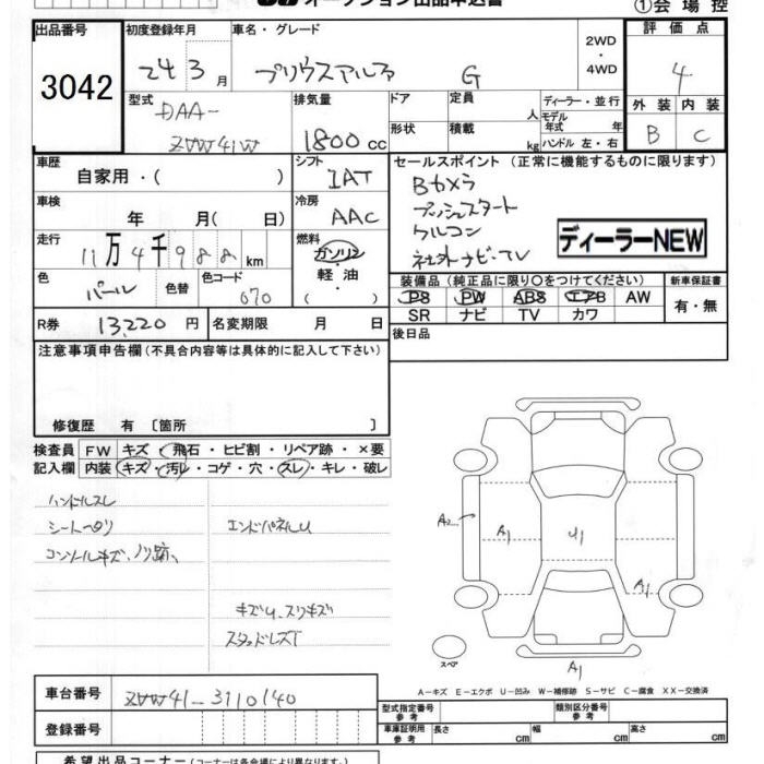 TOYOTA PRIUS ALPHA