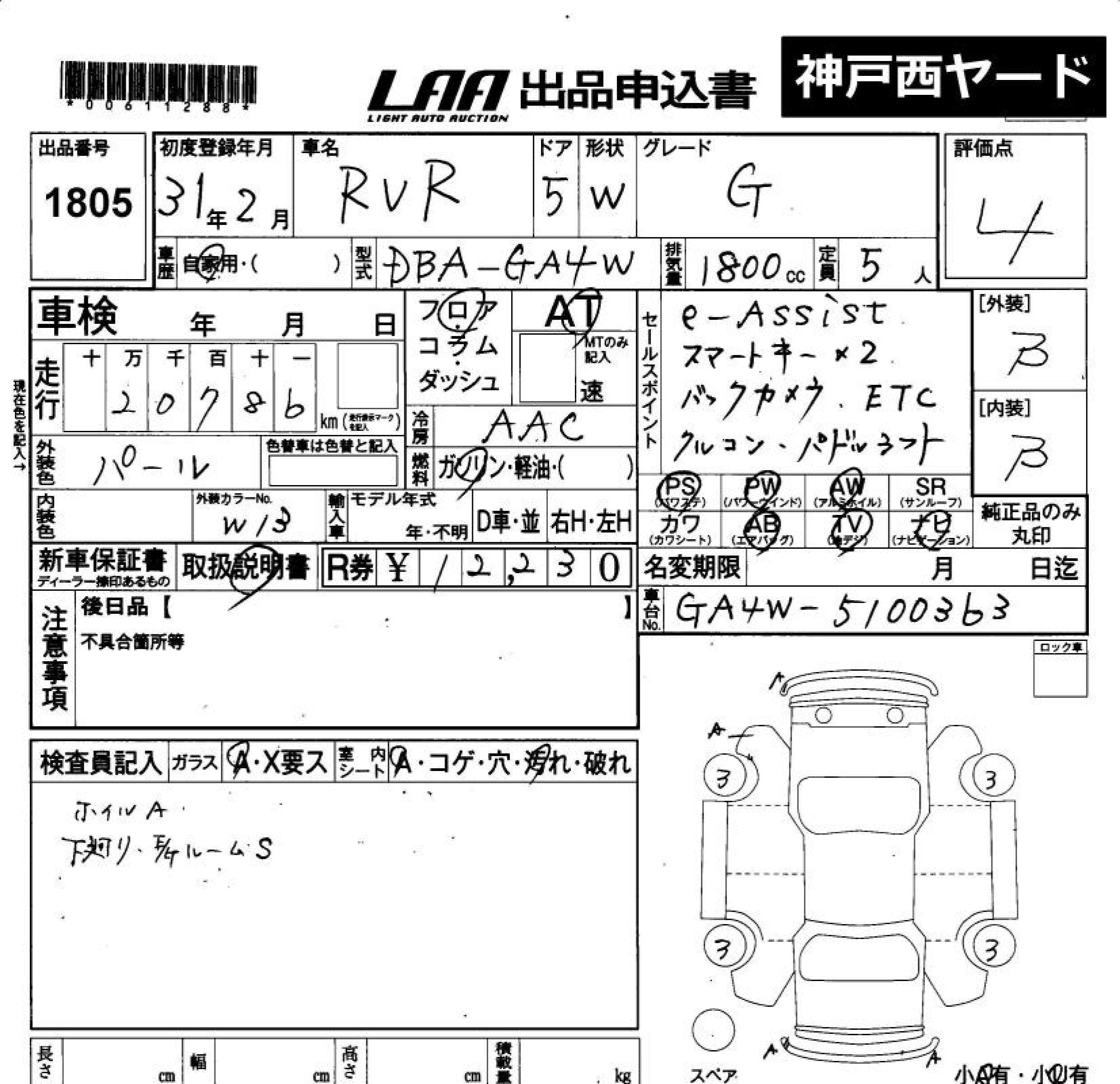 MITSUBISHI RVR