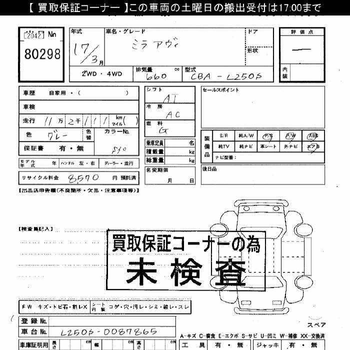 DAIHATSU MIRA AVY