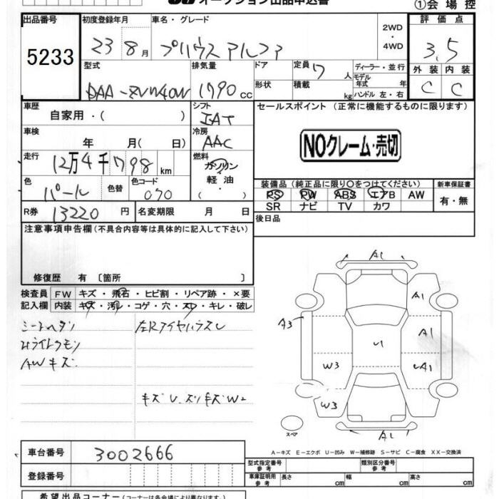 TOYOTA PRIUS ALPHA