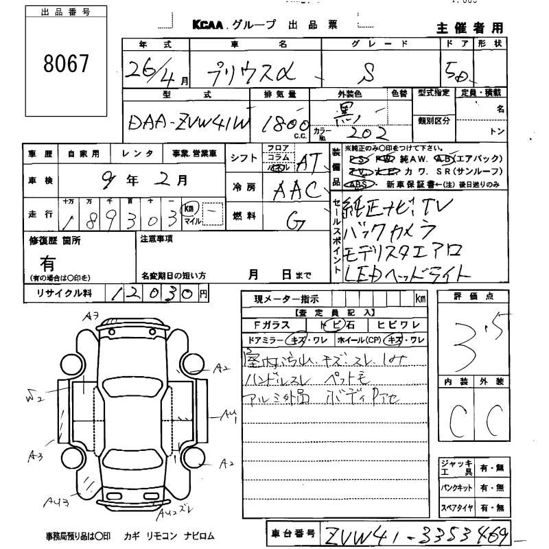 TOYOTA PRIUS ALPHA