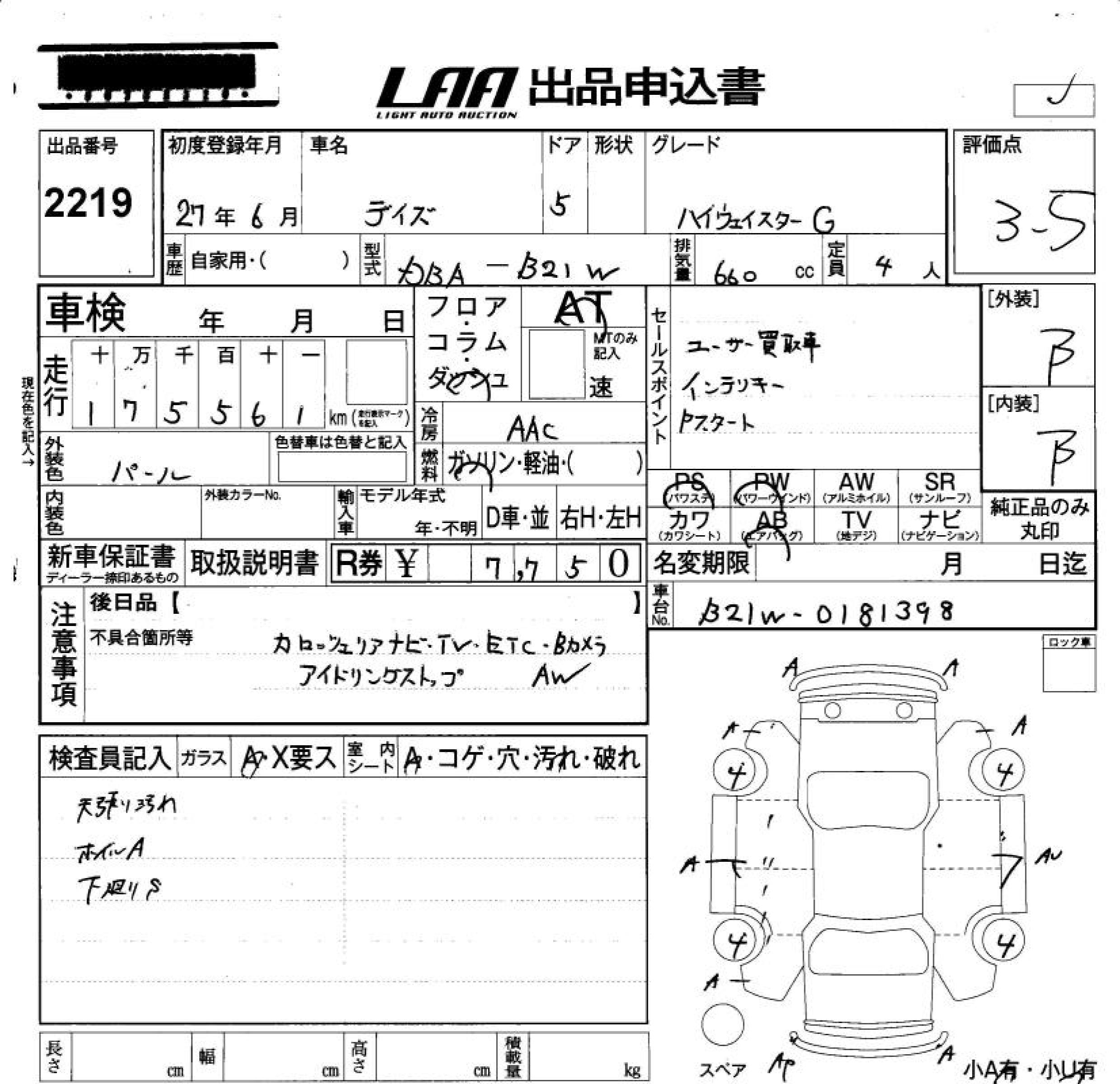 NISSAN DAYZ