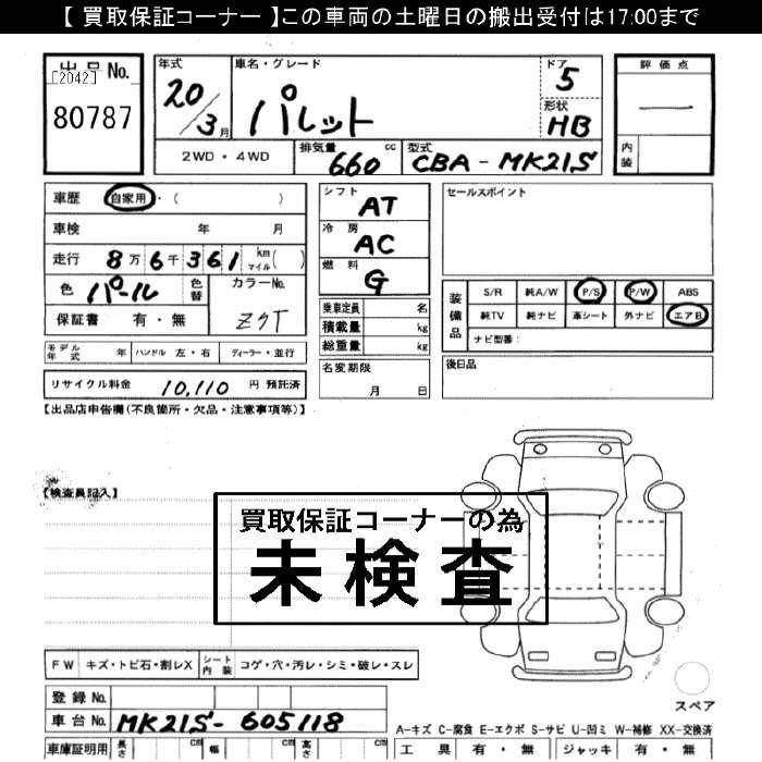 SUZUKI PALETTE