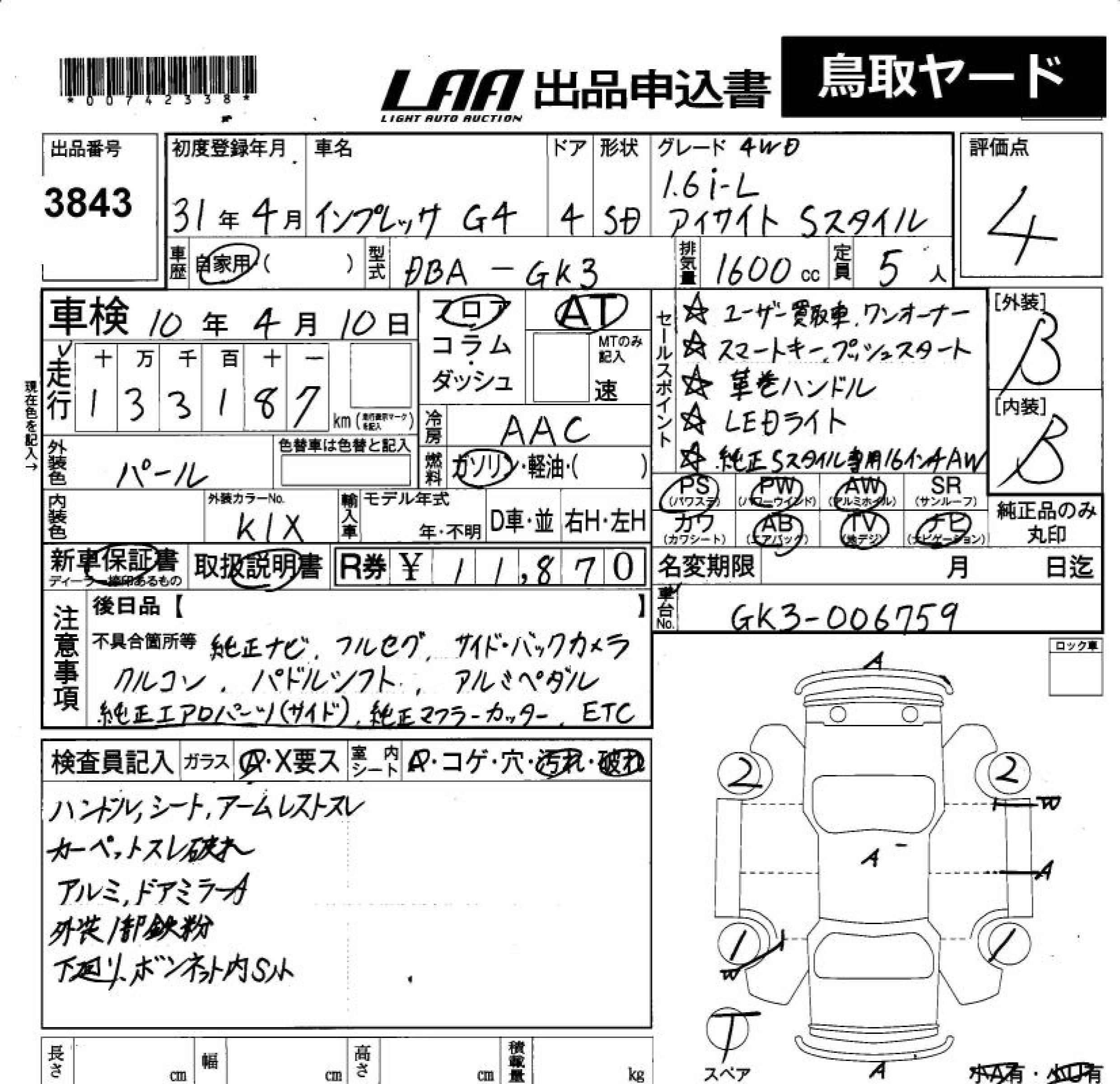 SUBARU IMPREZA