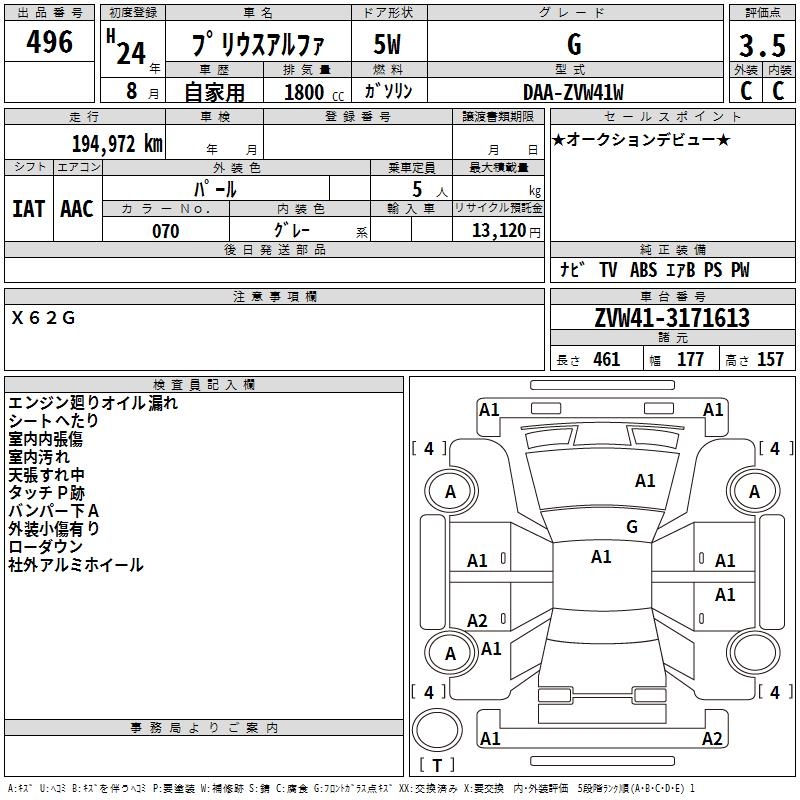 TOYOTA PRIUS ALPHA