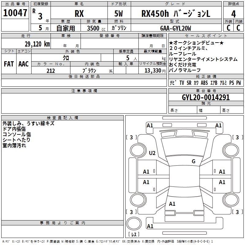 LEXUS RX450H