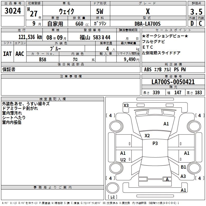 DAIHATSU WAKE