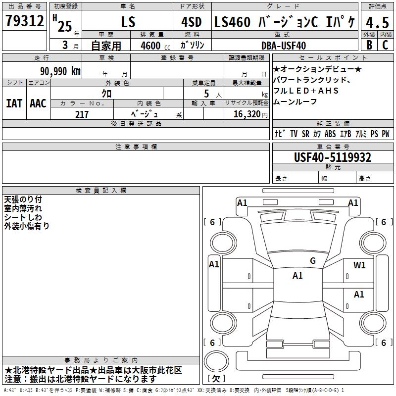 LEXUS LS460