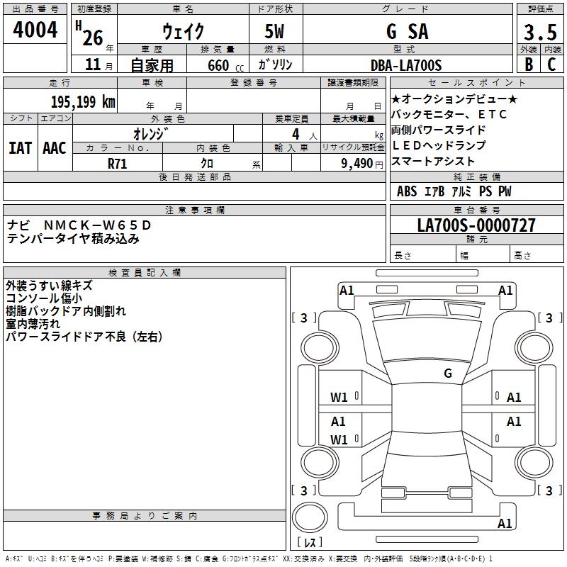 DAIHATSU WAKE