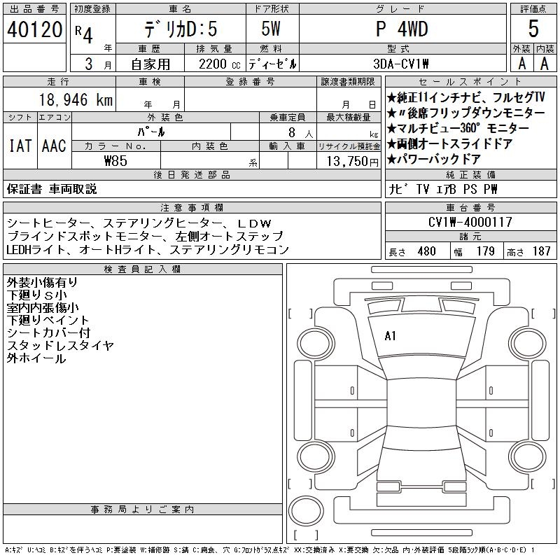 MITSUBISHI DELICA D:5