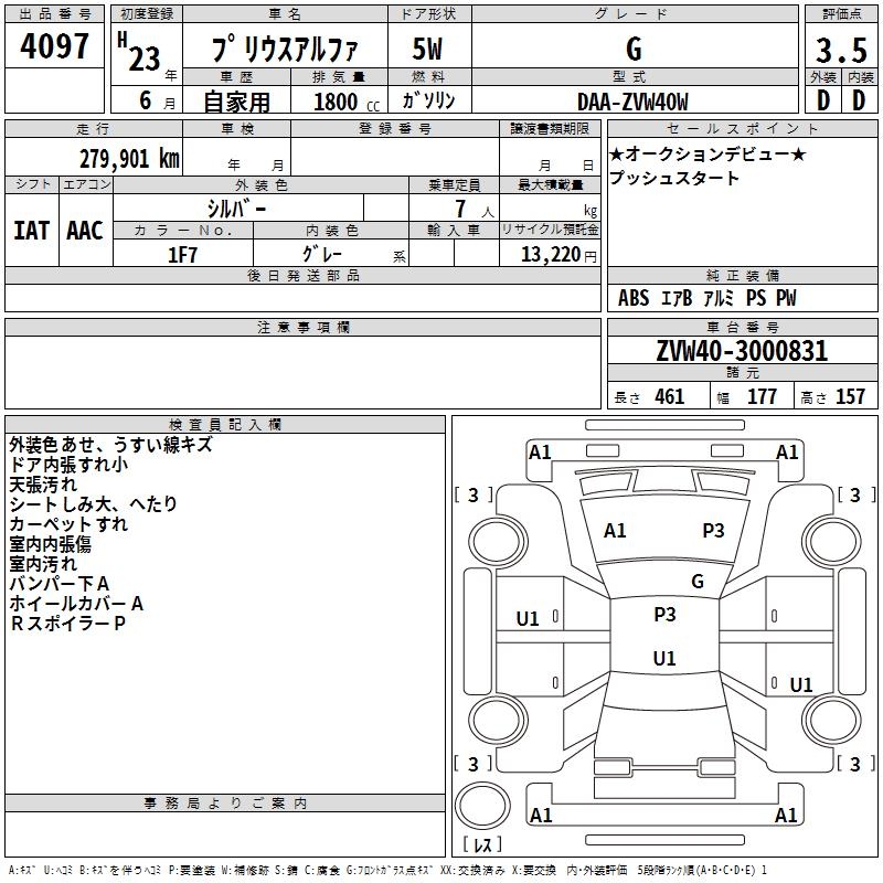 TOYOTA PRIUS ALPHA