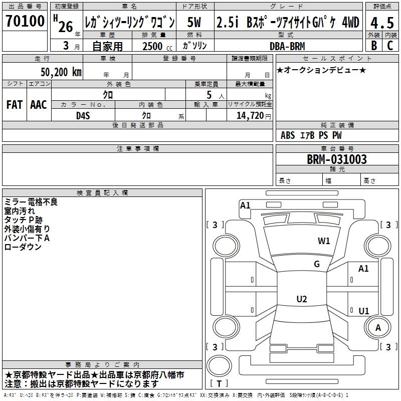 SUBARU LEGACY