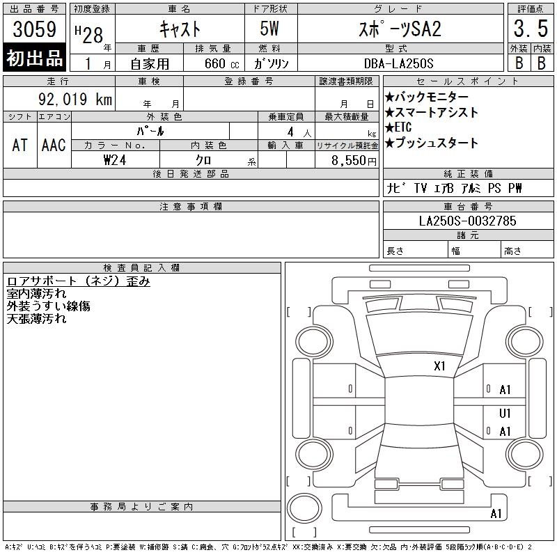 DAIHATSU CAST