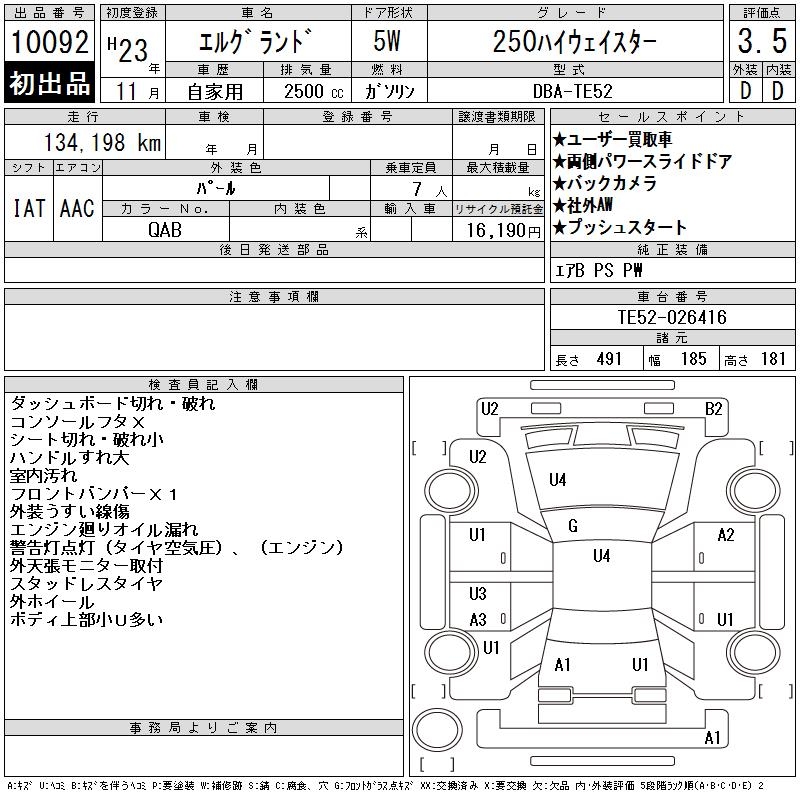 NISSAN ELGRAND