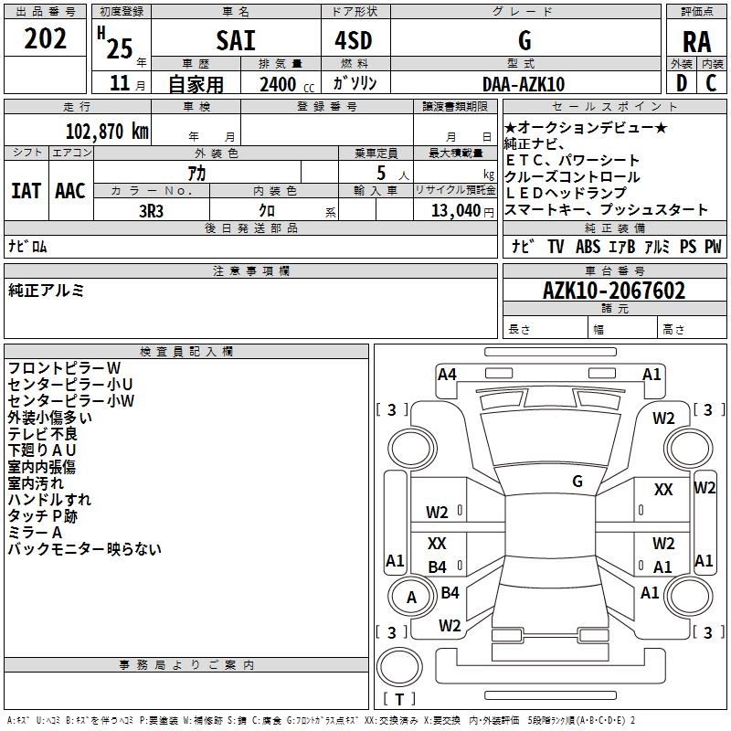 TOYOTA SAI