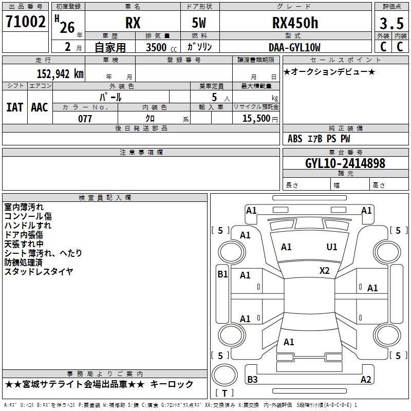 LEXUS RX450H