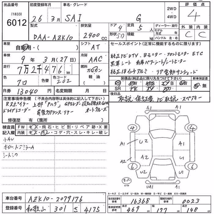 TOYOTA SAI