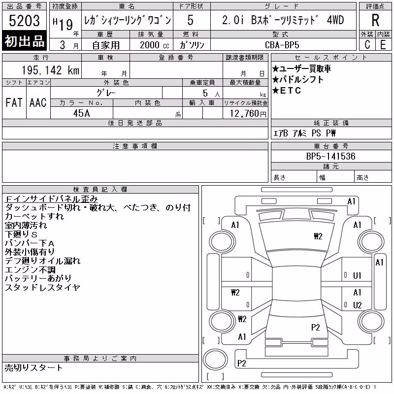 SUBARU LEGACY
