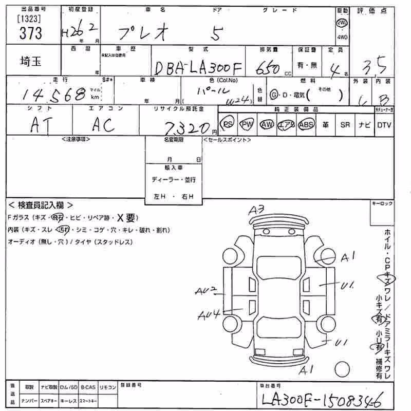 SUBARU PLEO PLUS