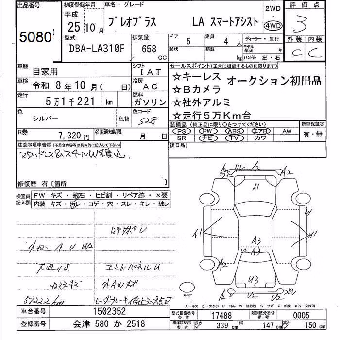 SUBARU PLEO PLUS