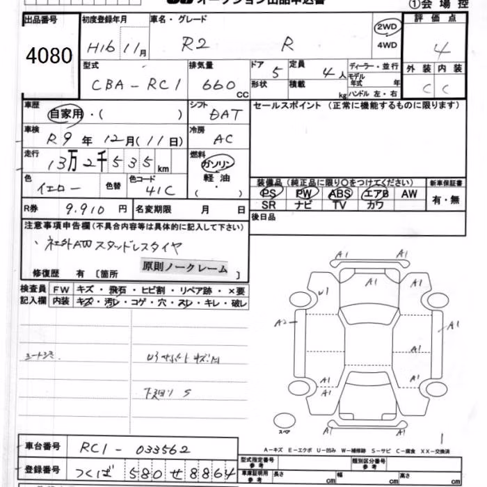 SUBARU R2
