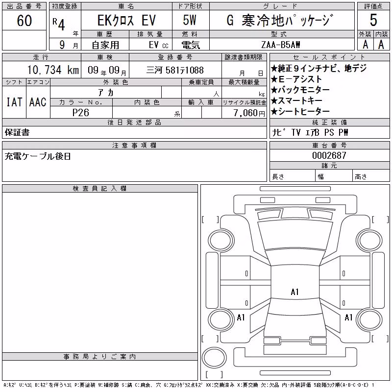 MITSUBISHI EK X EV