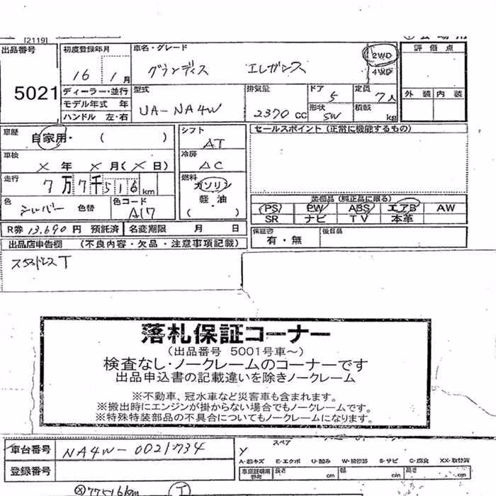 MITSUBISHI GRANDIS
