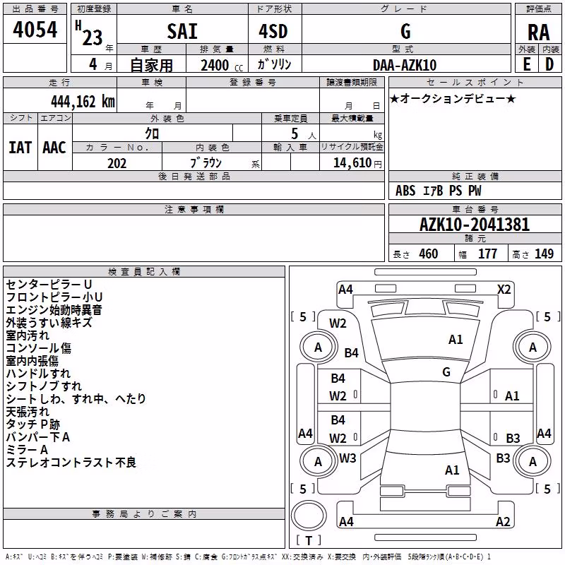 TOYOTA SAI