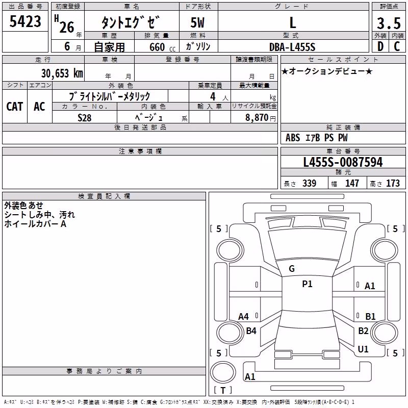 DAIHATSU TANTO EXE