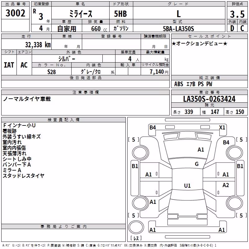 DAIHATSU MIRA E:S