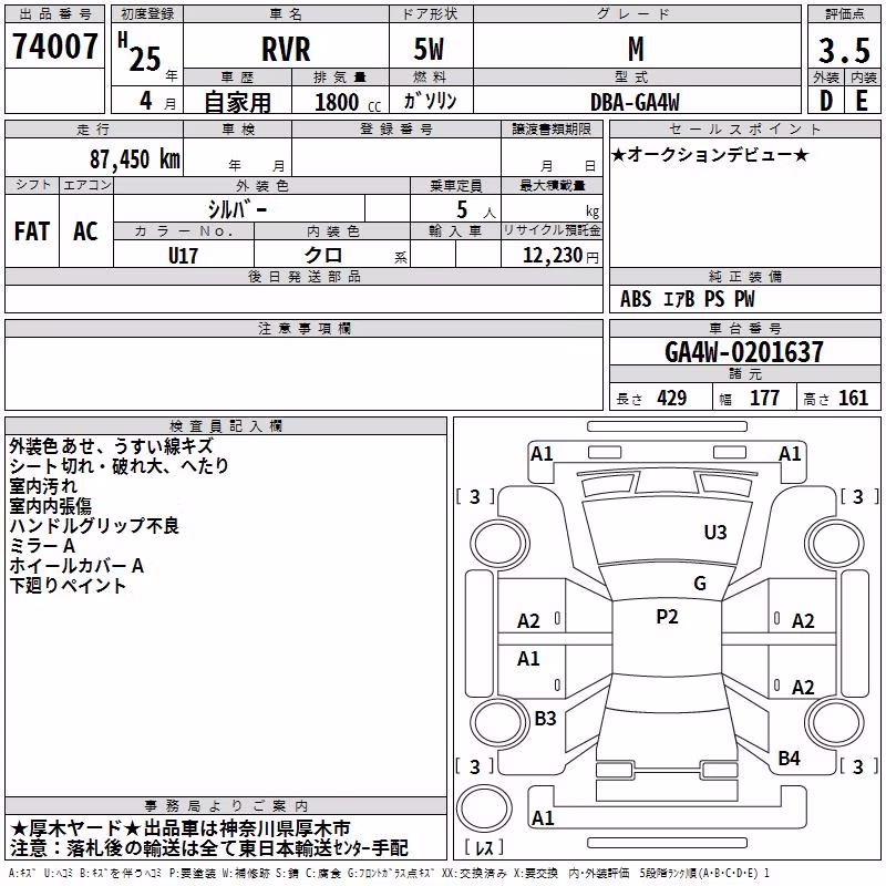 MITSUBISHI RVR