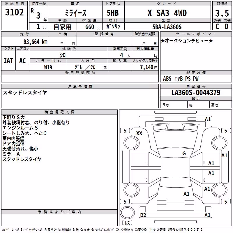 DAIHATSU MIRA E:S
