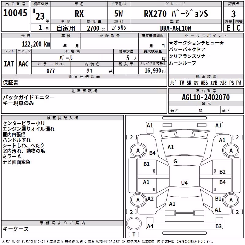 LEXUS RX270